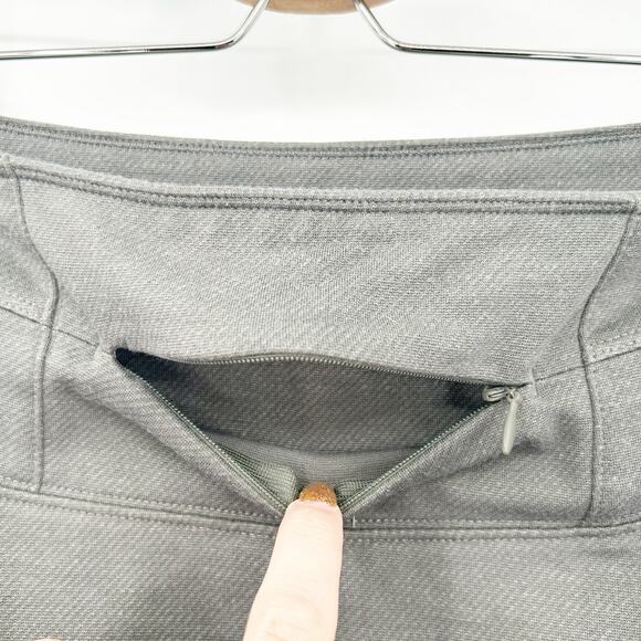 Athleta Womens Athleisure Tenniscore Ponte Twill Flare Mini Skirt Size 4 Olive - Picture 8 of 9